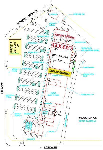 Cherokee Plaza: 750 Hwy 9, Centre, AL 35960